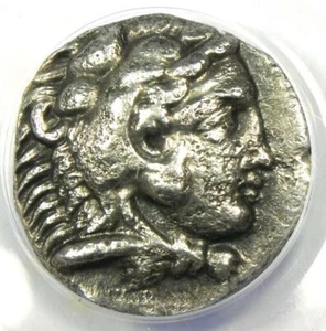 Alexander the Great III AR Tetradrachm Silver Coin 323-304 BC - ANACS VF30 - Picture 1 of 6