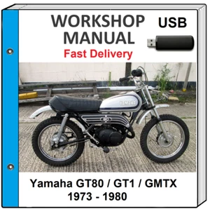 YAMAHA GT80 GT1 GMTX 1974 1975 1976 1977 1978 1979 SERVICE REPAIR SHOP MANUAL US - Picture 1 of 1