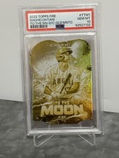 2022 Topps Fire To The Moon Gold Minted Shohei Ohtani PSA 10 Gem Mint