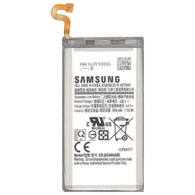 SAMSUNG BATTERIA RICAMBIO ORIGINAL EB-BG960ABE 3000mAh LITIO PER GALAXY S9 G960 - Immagine 1 di 3