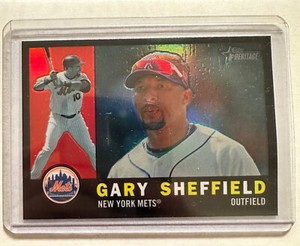 2009 Topps Heritage Gary Sheffield Black Chrome Refractor 40/60