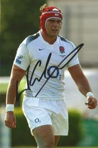 ENGLAND & ARLEQUINS RUGBY UNION: FOTO DE ACCIÓN FIRMADA POR WILL COLLIER 6x4 + certificado de autenticidad - Imagen 1 de 1