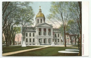 Concord New Hampshire State Capitol Building Postcard UDB Antique Unposted NH - Picture 1 of 2