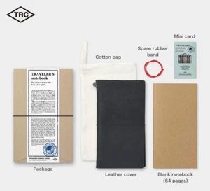 Traveler's Notebook Black – Regular Size by Traveler's Factory - Picture 1 of 10