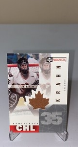 2000-01 Upper Deck CHL Prospects Game Jerseys Patch Brent Krahn #BK