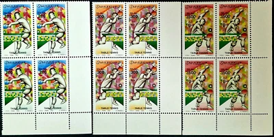 Somalia 2000 MNH - Mesa Tenis Deporte 12 Estampillas Completas 4 Juegos Bloques Esquineros Foto 1 de 4