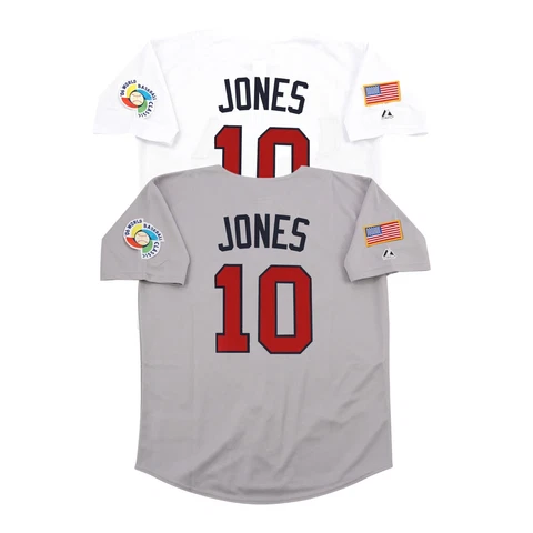 Chipper Jones 2006 Team USA World Baseball Classic WBC (Home/Road) Men's Jersey Cover