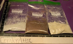 SPARKLE WHITE WOVEN TAPESTRY DIAMOND SPARKLE 3 EMBOSSING POWDERS #230 CREAKYATTI - Picture 1 of 1