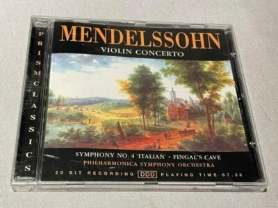 MENDELSSOHN VIOLIN CONCERTO CD Philharmonica Symphony Orchestra (1997) - Image 1 of 2