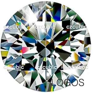 CUBIC ZIRCONIA LOOSE ROUND SHAPE STONES EXCELLENT LUXURY TOP QUALITY U.S SHIPPER - Picture 1 of 6