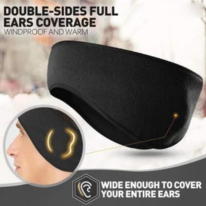 Fleece Winter Headband Ear Warmers Muffs For Men Women Ski Soft N1X6Hot~ X2Z0 - Picture 1 of 15