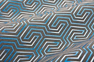 EDEM 84114BR92 Grafik Tapete Ornament metallische Akzente braun blau 10,65 m2 - Bild 1 von 6