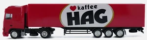 Herpa Kaffee HAG DAF XF 95 LKW Modell 1:87 Sattelzug Lebensmittel Café - Bild 1 von 3