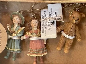 Kurt Adler House of Louis Nichole Victorian Doll Toy Bear Christmas Ornament NOS - Picture 1 of 24