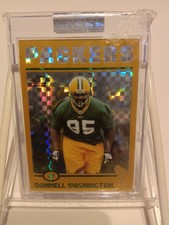 2004 Chrome 253 Donnell Washington Uncirculated Gold XFractor RC /279 Packers