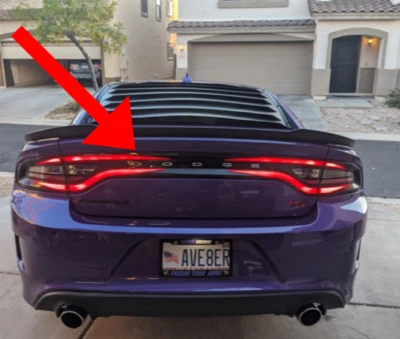 Dodge Charger Taillight Decal STYLE B 2015+ Hellcat Scat Pack Mopar SRT SXT RT - Image 1 of 4