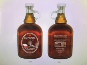 One liter glass jug of pure Vermont "organic" Maple syrup - Picture 1 of 12