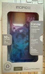 Incipio Forme Protective Case for iPhone 15 Pro w/ MagSafe Blue Purple Pink - Picture 1 of 4