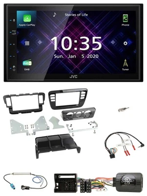 JVC DAB 2DIN Lenkrad Bluetooth USB Autoradio für Skoda CitiGo Seat Mii 11-16 pia - Bild 1 von 4