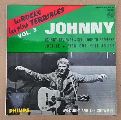 D - Johnny Hallyday ‎ Les Rocks Les Plus Terribles Vol 3  EP 45T Fra 1964 Richir - Photo 1/3