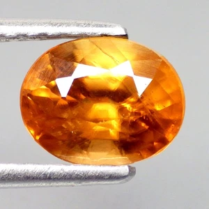 2.97 Ct Esteemed Oval Cut (8 x 6 mm) 100% Natural Yellowish Orange Zircon Gem - Picture 1 of 7