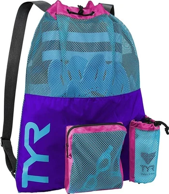 Mochila TYR Big Mesh Mummy Multicolor 40L Capacidad Equipo de Natación y Entrenamiento Foto 1 de 4