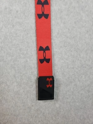 Under Armour 1261847 Red And Black Web Belt w/ Adjustable Buckle Young Adult - Image 1 of 4