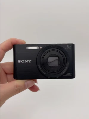 Sony DSC-W830 Cyber-Shot 20.1MP 8x Zoom HD Digital Camera Black 100% Functional - Image 1 of 4