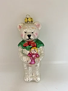 Adorno vintage de oso de Navidad del Viejo Mundo - Imagen 1 de 5
