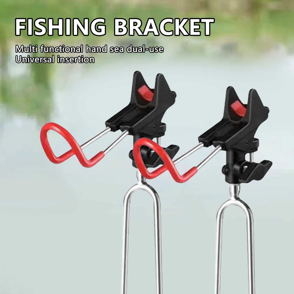 Fishing Rod Holders,360 Degree Adjustable Fishing Pole Stand Equipment for Bank, - Image 1 of 4