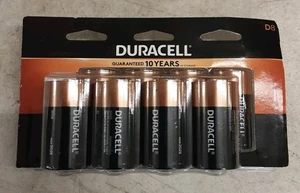 NUOVE batterie Duracell Coppertop D, confezione da 8 pezzi, batteria D alcalina scadenza 3/29 - Foto 1 di 3