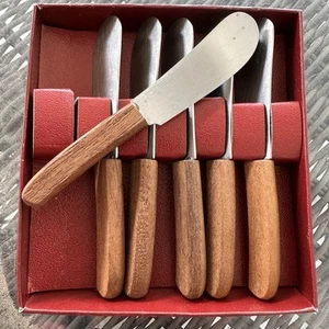 Set of 6 Japan Otagiri Stainless Steel Appetizer Spreader Knife Set 65 / 4 - Picture 1 of 3
