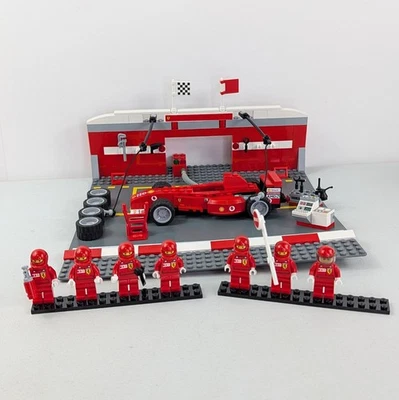 LEGO 8375 Racers: Ferrari F1 Pit Set 100% Juego Completo con Manual 2004 Foto 1 de 4