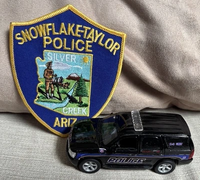 Snowflake-Taylor AZ Police cruiser 1:43 Welly Diecast and Patch - image 1 of 4