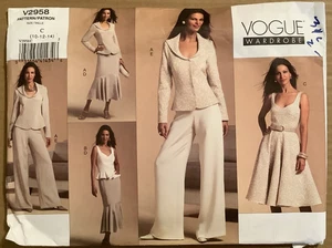 (1 patrón) Armario Vogue 2007 #V2958 talla C (10-12-14) Misses - Imagen 1 de 2