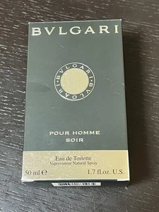 BVLGARI POUR HOMME SOIR Eau de Toilette Spray 50ml New with Box from Japan NIB - Picture 1 of 2