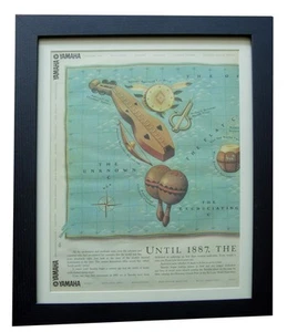 YAMAHA INSTRUMENTS+POSTER+AD+VINTAGE FRAMED RARE ORIGINAL 1987+FAST WORLD SHIP - Imagen 1 de 7