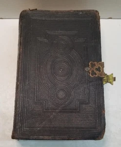 Rare Antique 1869 The Holy Bible M.DCCC.LXIX Old And New Testament Oxford Press - Imagen 1 de 12