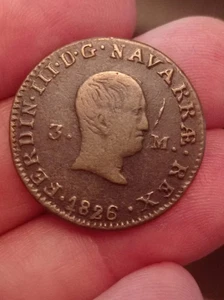 3 Maravedís Fernando VII 1826 de casa subastas - Imagen 1 de 2