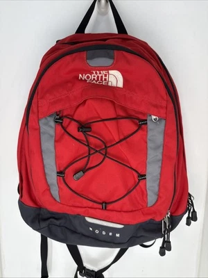🔥Modem The North Face Rojo Senderismo Multi Compartimento Laptop Bolso Escolar Mochila Foto 1 de 2