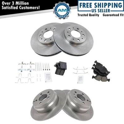 Brake Pad & Rotor Ceramic Kit Front & Rear for Volvo 850 C70 S70 V70 - Image 1 of 4