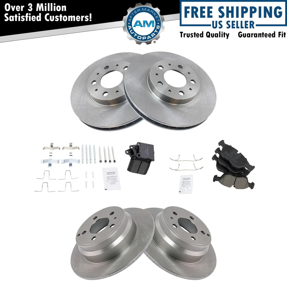 Brake Pad & Rotor Ceramic Kit Front & Rear for Volvo 850 C70 S70 V70 - Image 1 of 4