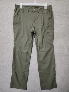 Duluth Flex Dry On The Fly Convertible Pants Womens 16x35 Olive Green Stretch - Picture 1 of 10