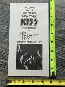 Programa KISS 3ª Convención NY Kiss Expo Lydia Criss 23 de abril de 1989 Beso de colección - Imagen 1 de 4