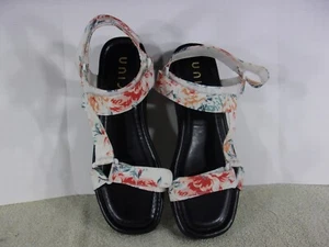 Sandalia Unisa Caitlyn 2 Plataforma, BLANCO FLORAL 11M ¡NUEVA!! - Imagen 1 de 7