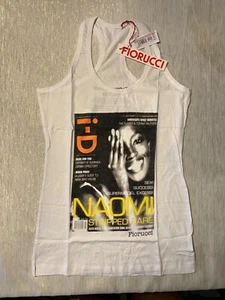 Naomi Campbell Fiorucci Collaboration Whte Tank Sz XS Made In Italy PRICE DROP! - Picture 1 of 3
