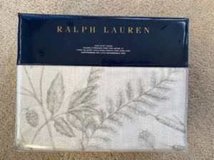 NEW Ralph Lauren Genevieve Grey Floral King Duvet Cover $430 MSRP - Picture 1 of 8