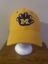 Michigan Wolverines Hat Cap Yellow Zephyr L/XL Large NCAA Fitted