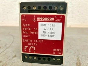 Megacon Earth Fault Relay KRM161B 30 Kohm 100/120V 99-172-9665 - Picture 1 of 8