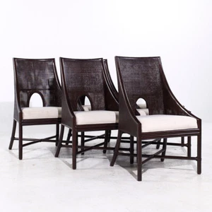 Barbara Barry for Baker McGuire Tobacco Cane Dining Chairs - Set of 6 - Picture 1 of 11